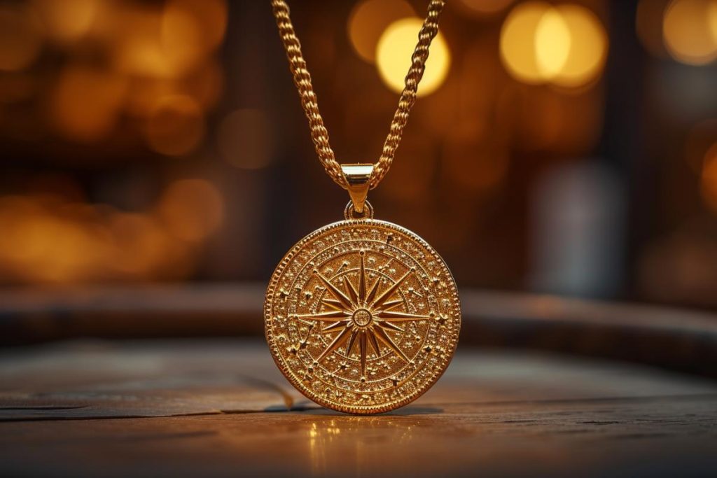 Collier constellation astrologique en plaqué or - pendentif zodiaque